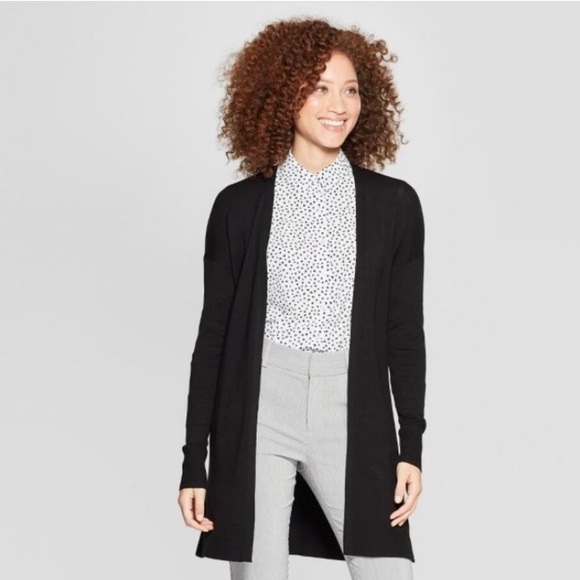 Belted Open Front Cardigan Size 
